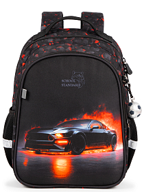 Шкільний ортопедичний рюкзак для хлопчика School Standard з Машиною 38х28х16 см для першокласника (160-29)